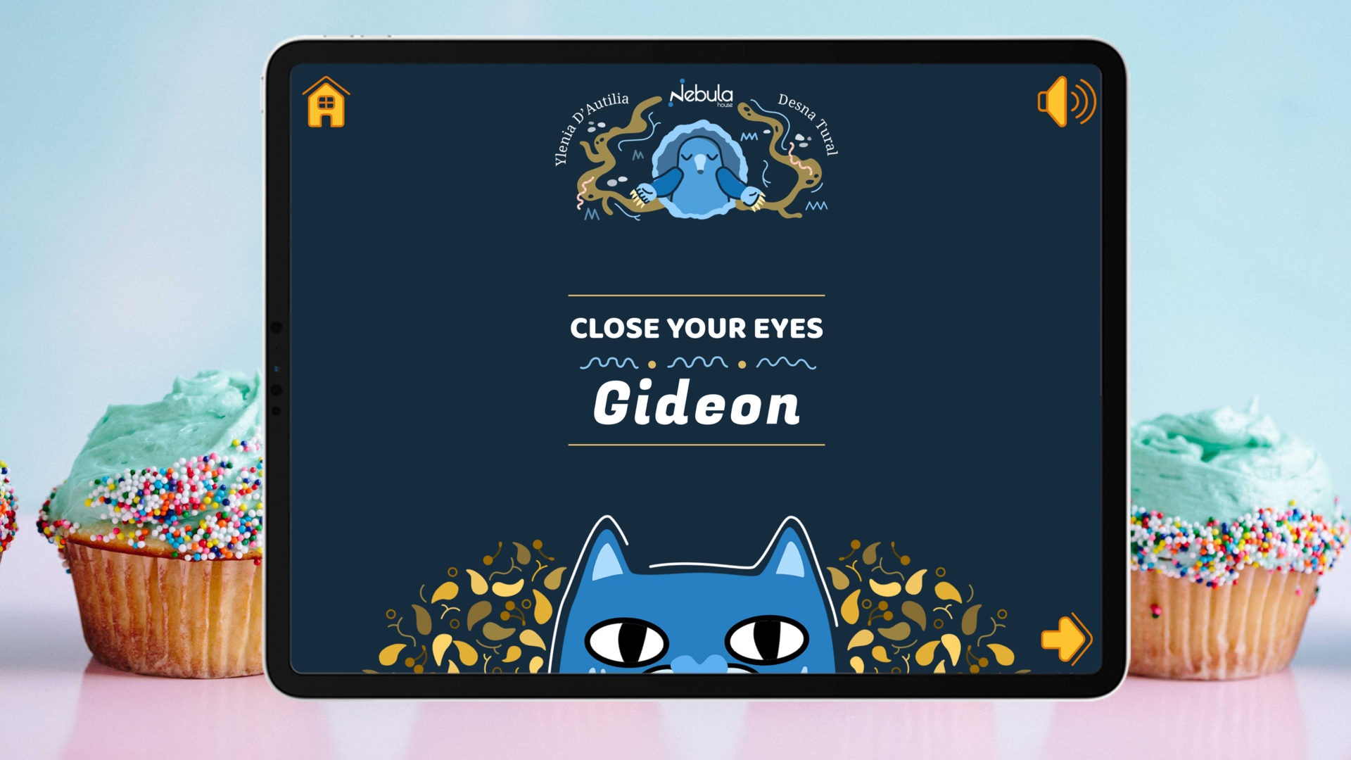 Gideon the Foodie Cat  digital interactive book 